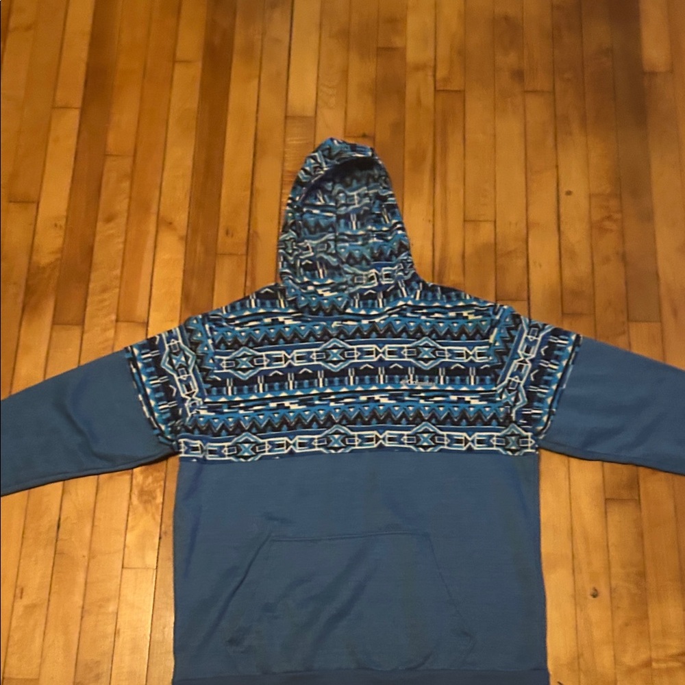 Columbia Blue Patterned Men's Hoodie
